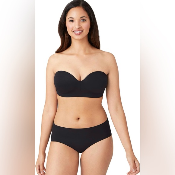 NWT New Wacoal Black Staying Power Strapless Convertible Bra Size 34C - Picture 4 of 8